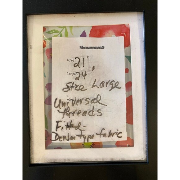 Universal Thread Blouse Top Size XL Hunter Green Denim Fitted Puffy Sleeves - Picture 11 of 11